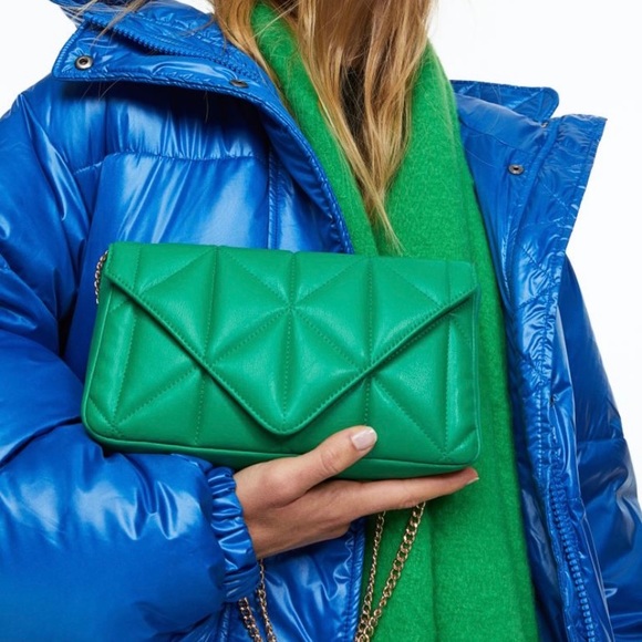 H&M Quilted Green Handbag - Picture 7 of 8